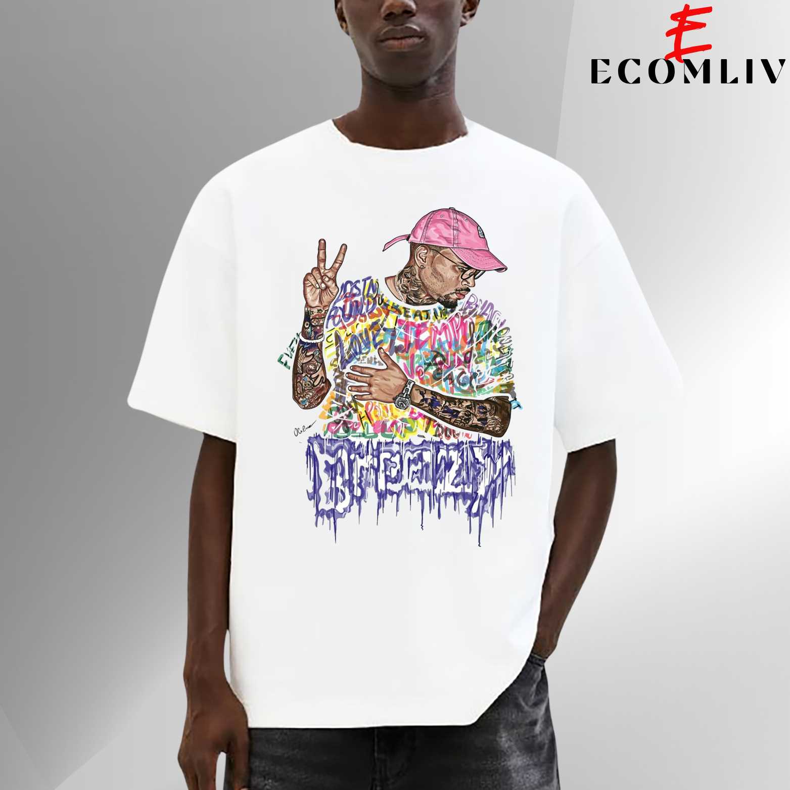 Breezy Concert Face Shirt, Unisex Tee, Music Legend